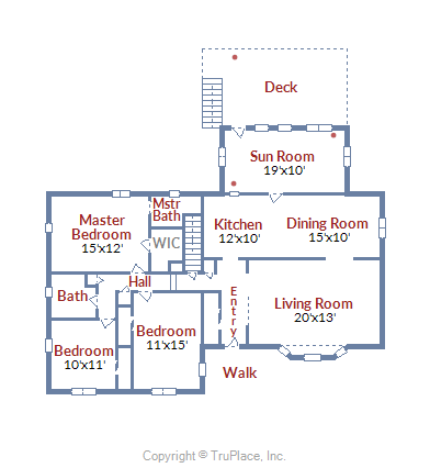 5430 Brookland Rd, Alexandria, VA  floor plan main level